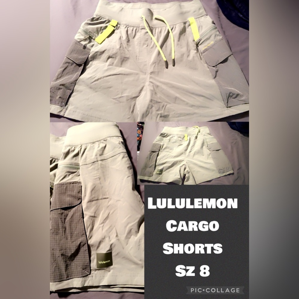 Lululemon Cargo Shorts. Ladies size 8. No tags. Smoke Free. Great Condition